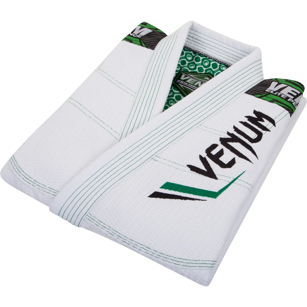 Venum Elite BJJ Gi - Blanc/Vert – Image 4