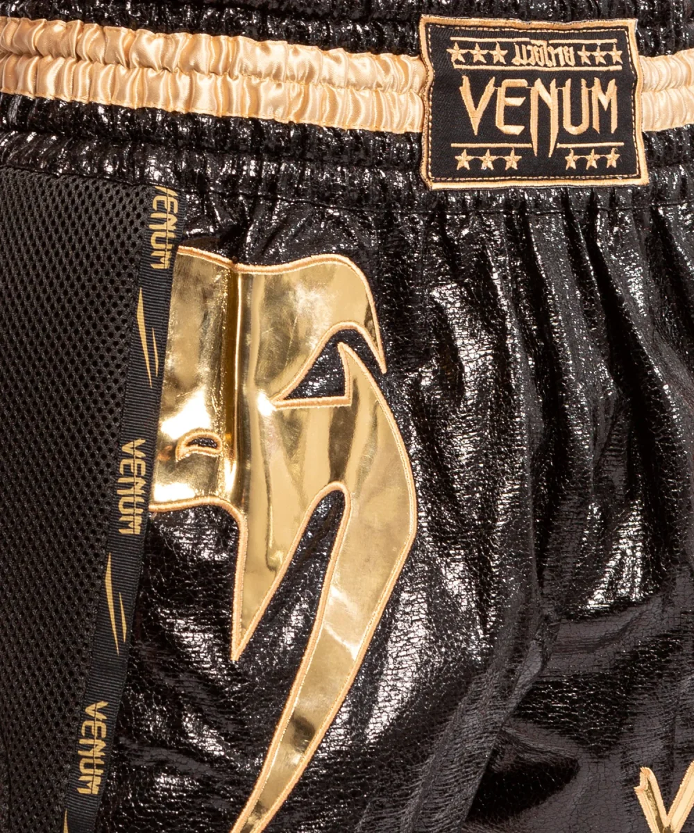 Short de Muay Thai Venum Giant Foil - Noir/Or – Image 4