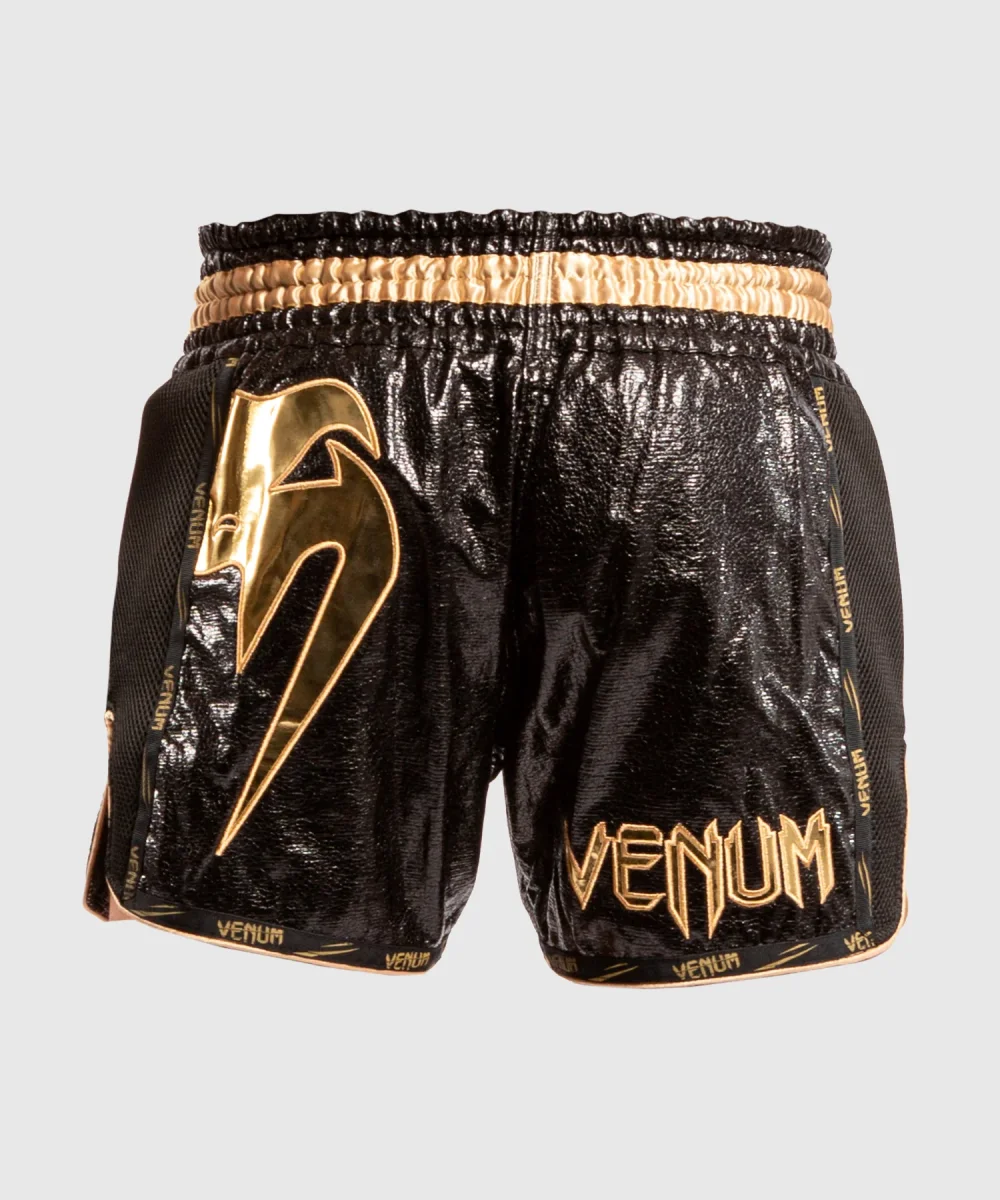 Short de Muay Thai Venum Giant Foil - Noir/Or – Image 3