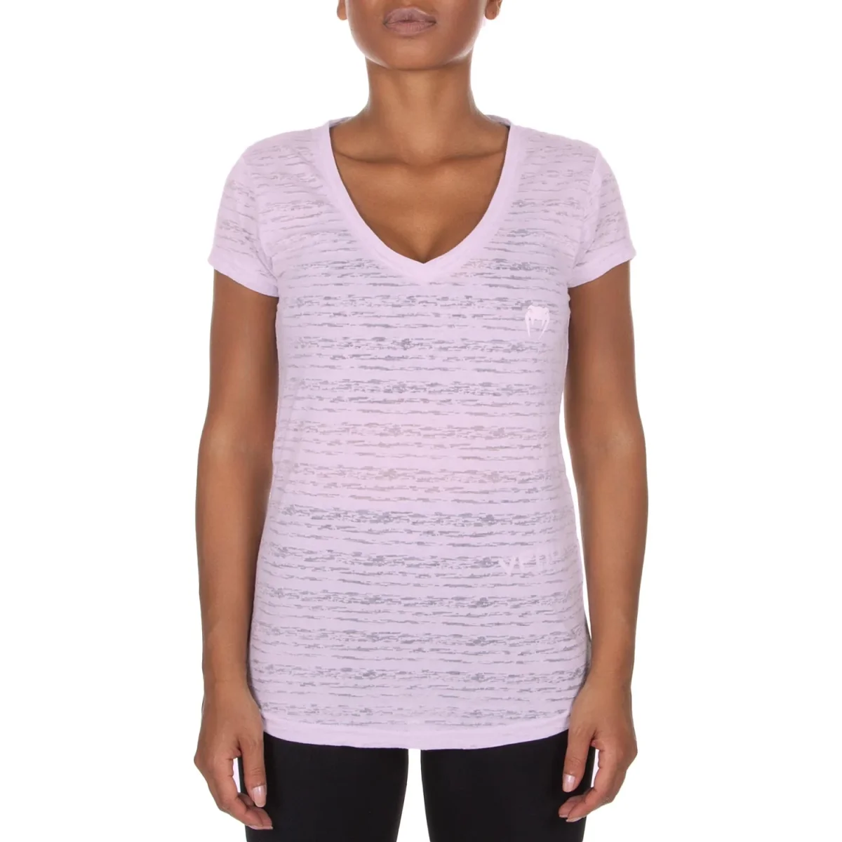 T-shirt Femme Col V Venum Essential – Image 3