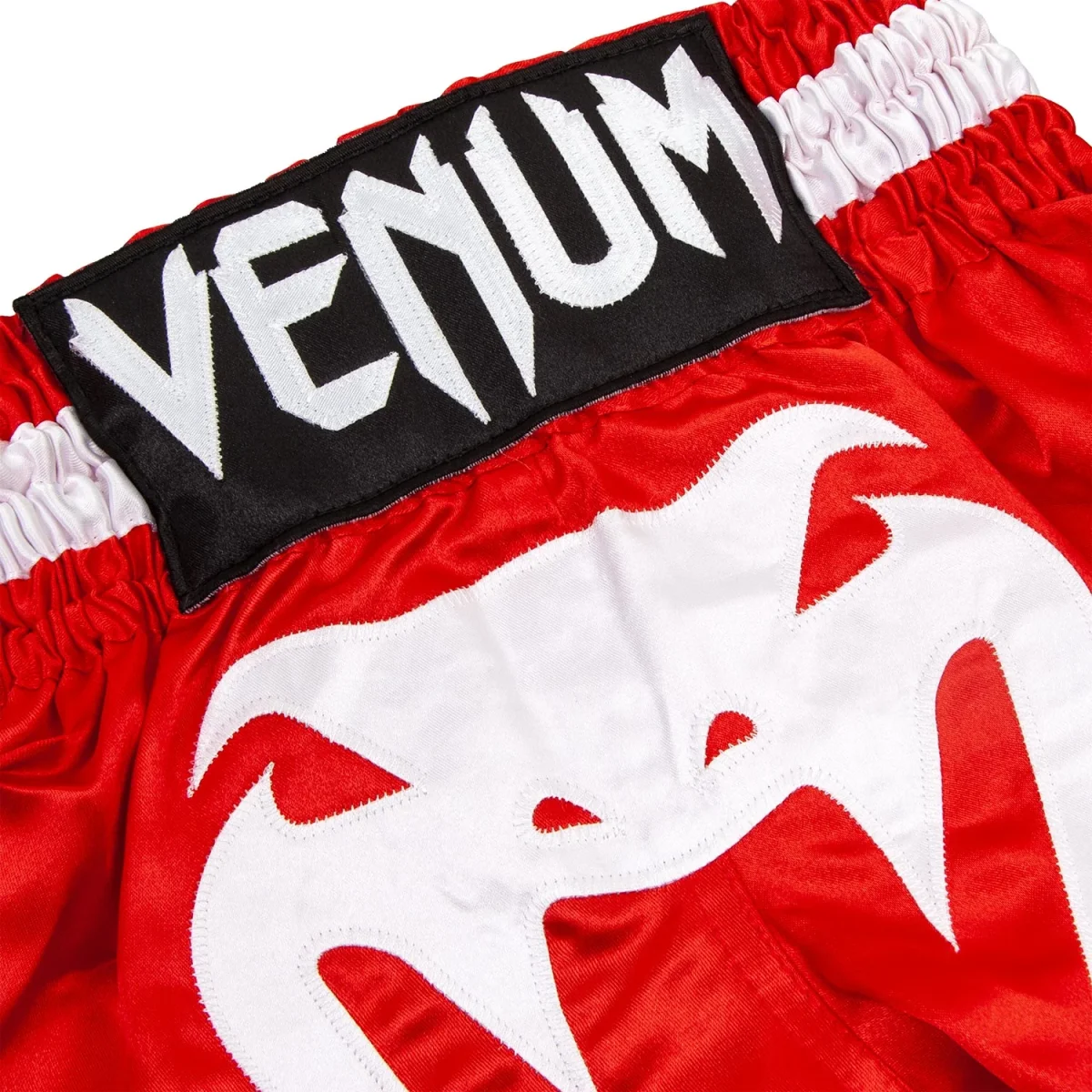 Short de Muay Thaï Venum Bangkok Inferno Kids - Rouge/Blanc – Image 4