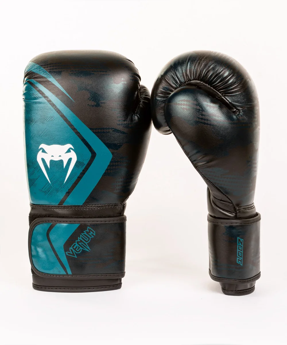 Gants de Boxe Venum Defender Contender 2.0 - Noir/Vert – Image 3