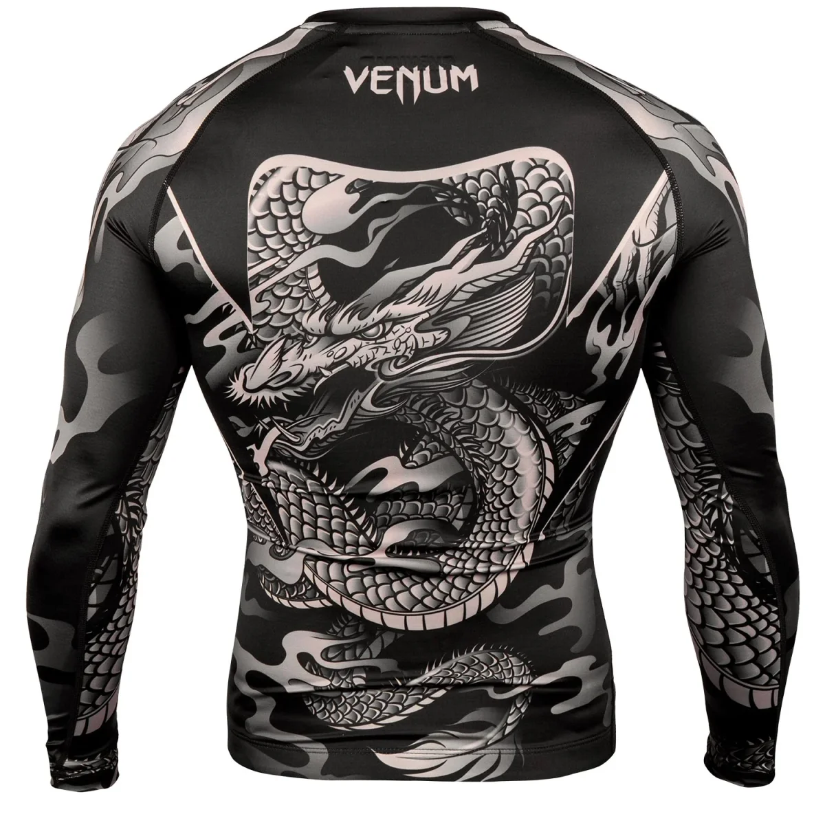 Rashguard Venum Dragon's Flight - Manches Longues - Noir/Sable – Image 5